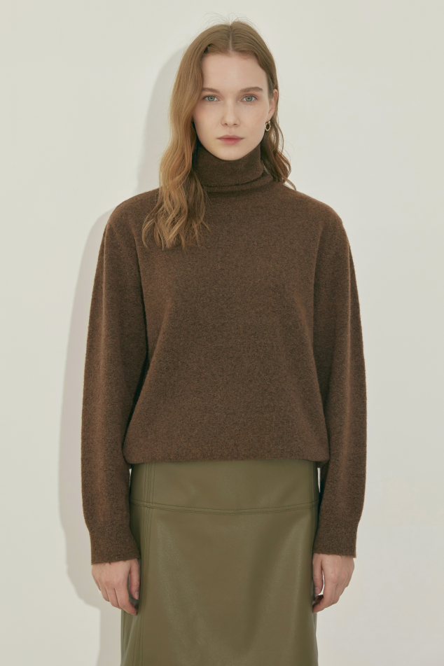 Mani Pullover In Mohair (Choco Brown)